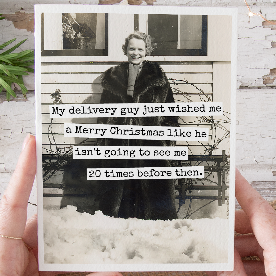 Delivery Guy Holiday Card