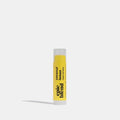 A yellow tube of Epic Blend Coconut Lemon Vegan Lip Balm. The label on the tube features the product name and indicates that it is vegan.