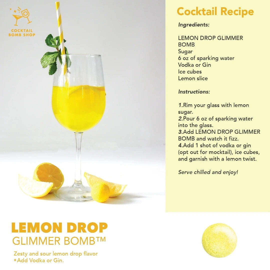 Lemon Drop Cocktail Bomb