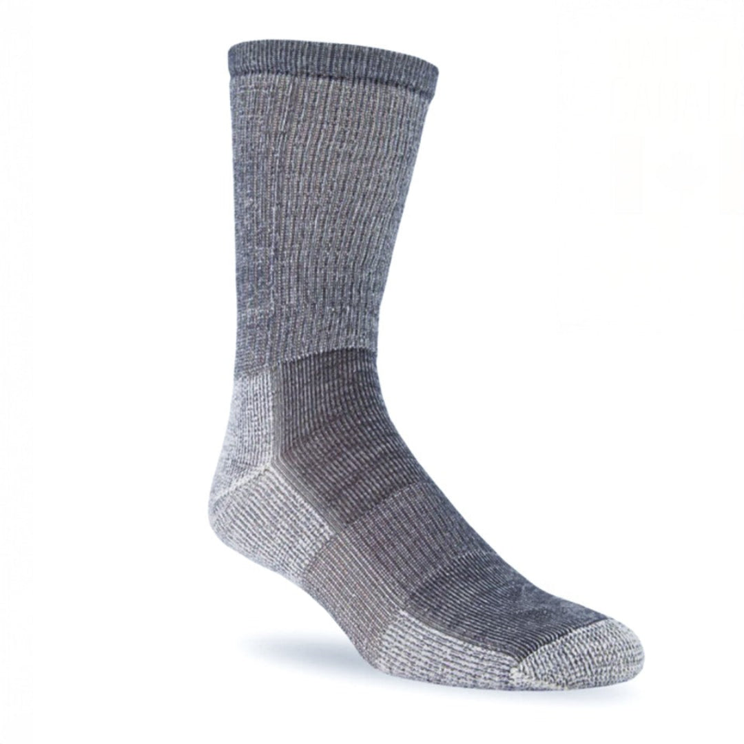 Gray sock on a white background