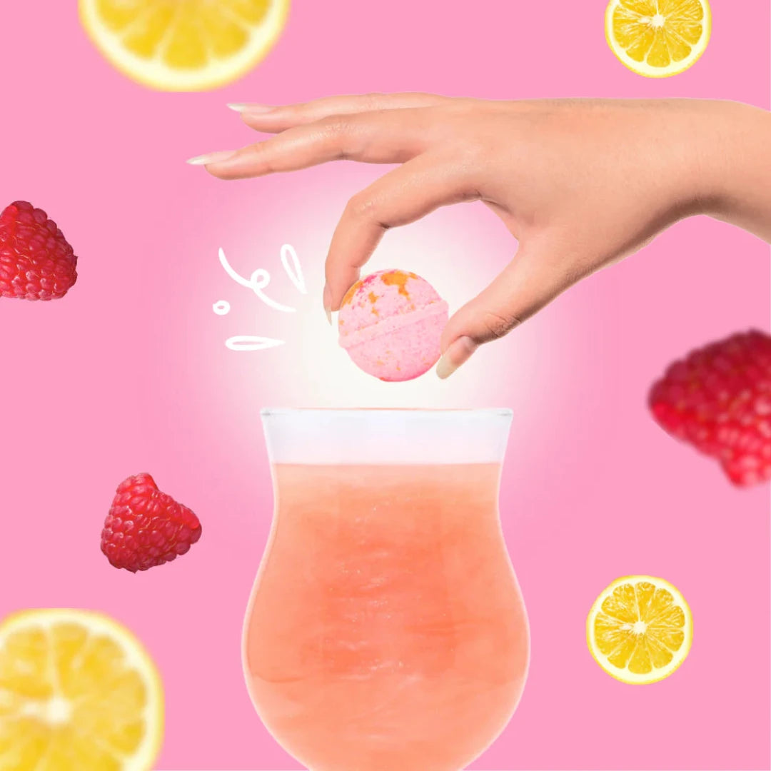 Raspberry Orange Cocktail Bomb