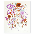 Colorful floral illustration on a white background